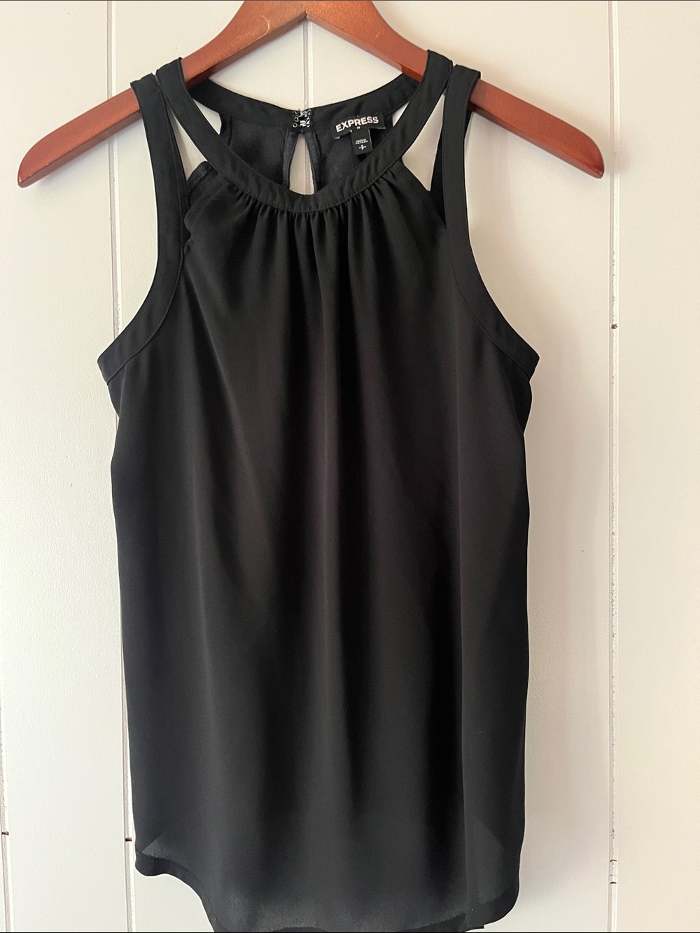 Express Black Sleeveless Halter Camisole